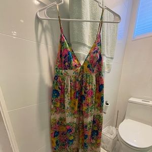 Floral TopShop Petite Maxi Dress (US0)